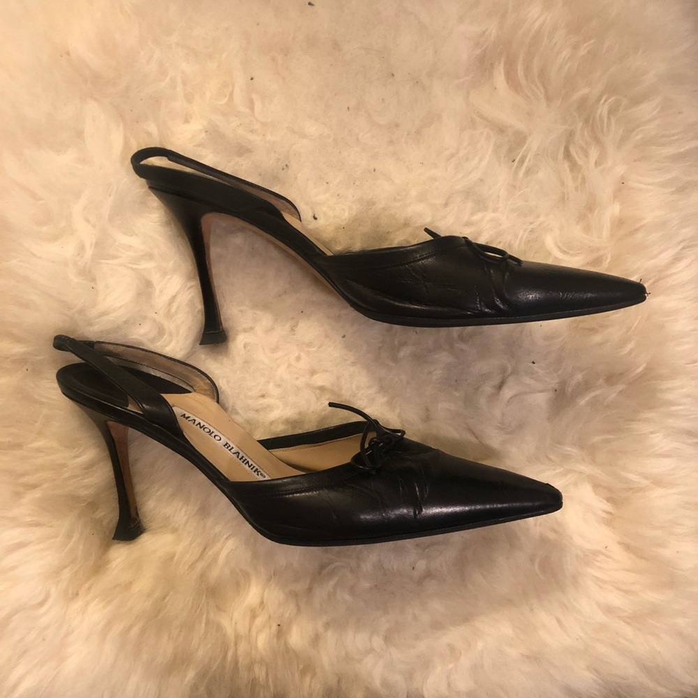 Manolo Blahnik Slingback Pumps Vintage 36.5 - Picture 3 of 15